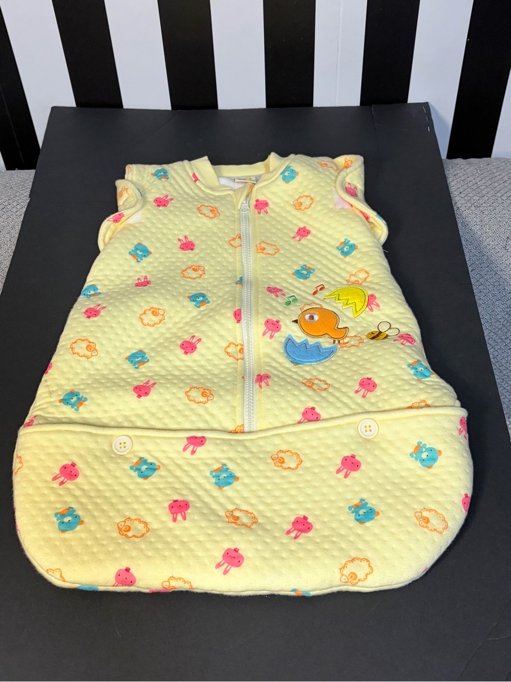 ROYBEE Baby Convertible Sleep Sack Wearable Blanket Lemon Yellow Cotton